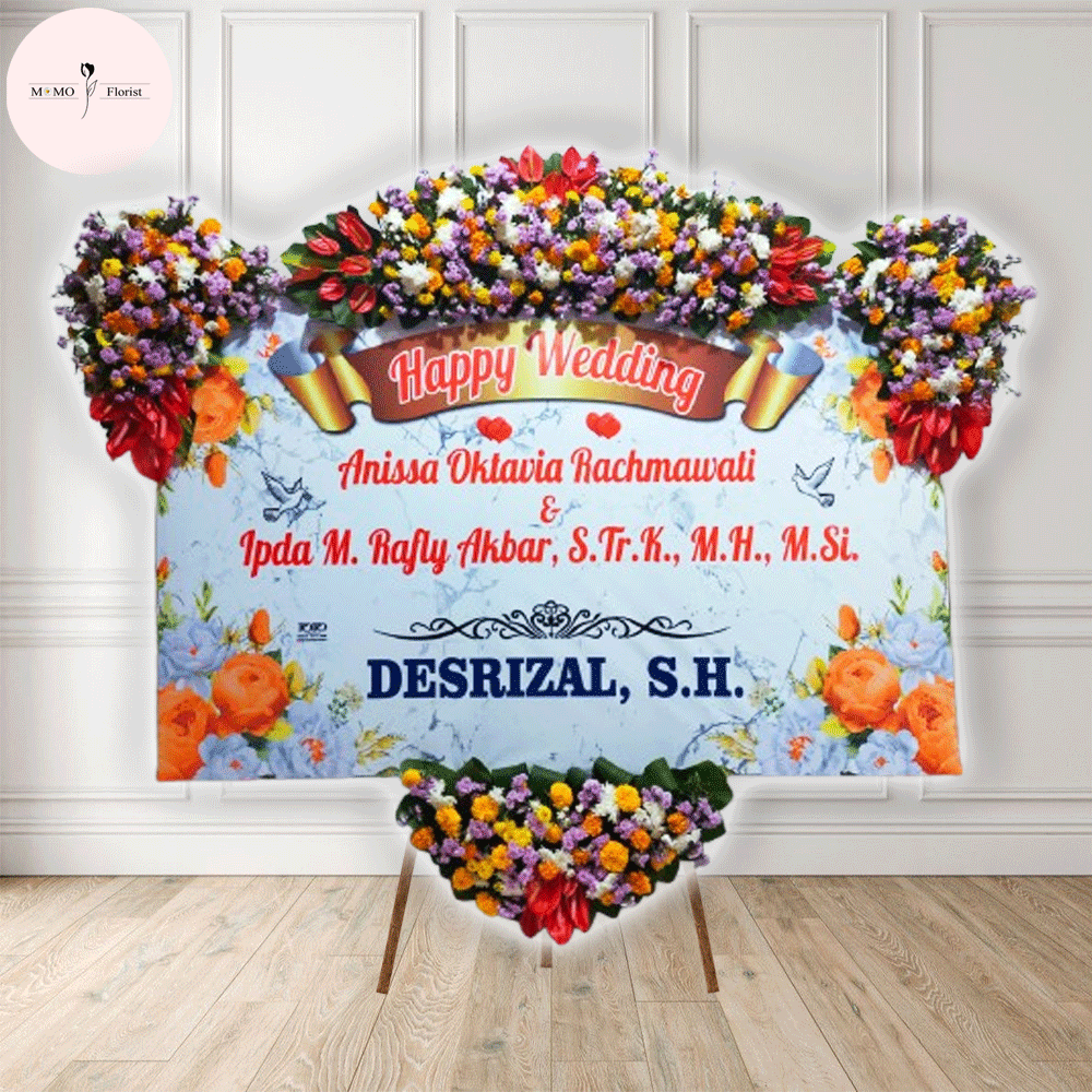 Bunga Papan Wedding 1