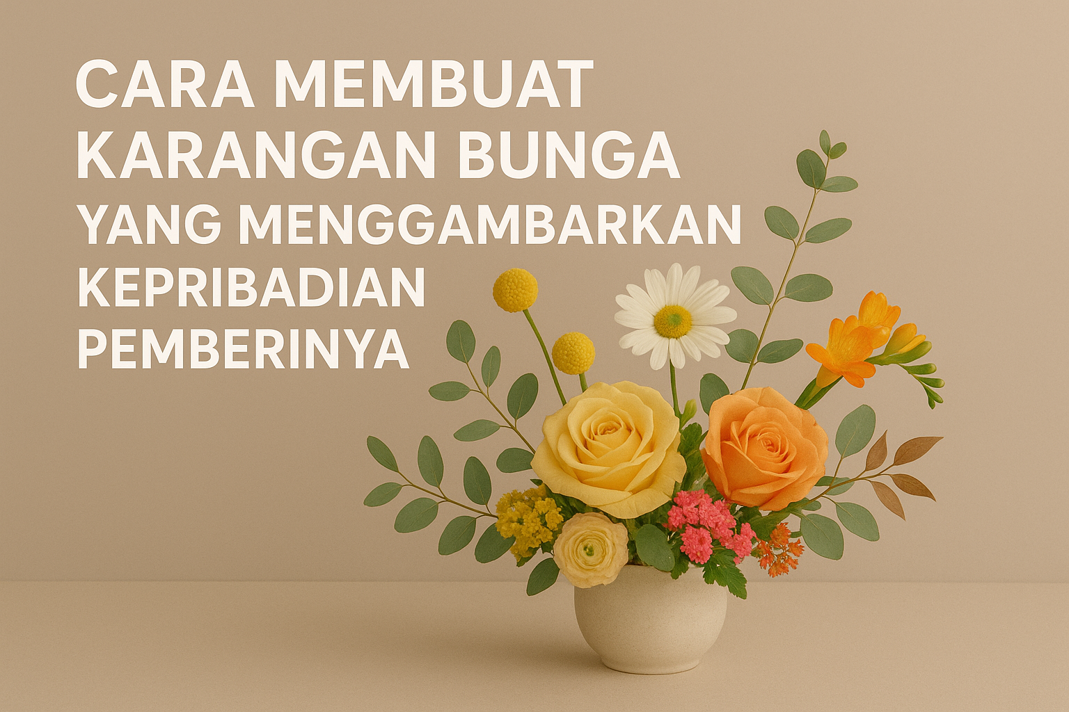 Cara Membuat Karangan Bunga yang Menggambarkan Kepribadian Pemberinya