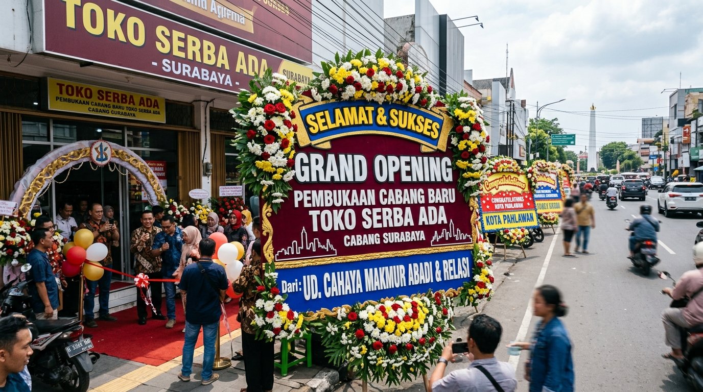 Bunga Papan Grand Opening Surabaya untuk Pembukaan Toko dan Bisnis