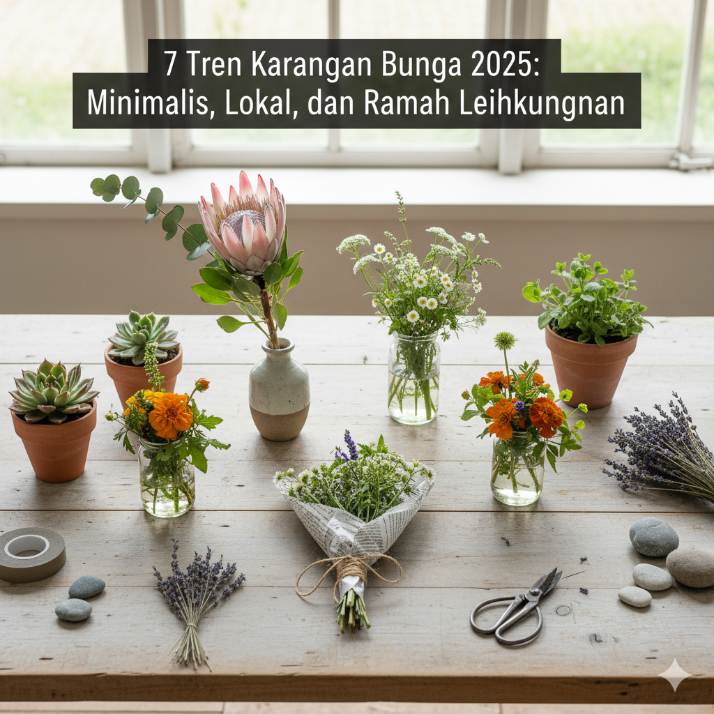 7 Tren Karangan Bunga 2025: Minimalis, Lokal, dan Ramah Lingkungan