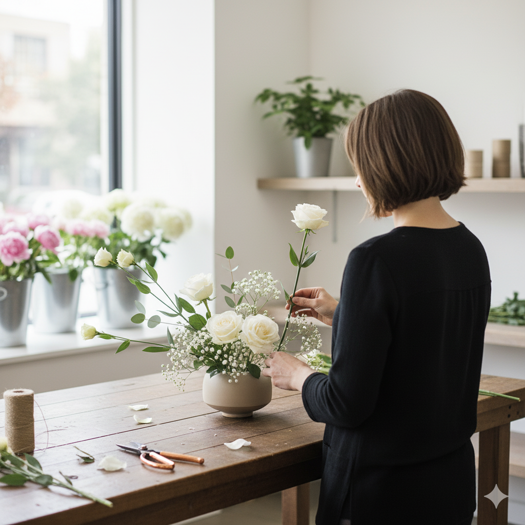 5 Langkah Membuat Karangan Bunga Minimalis yang Elegan