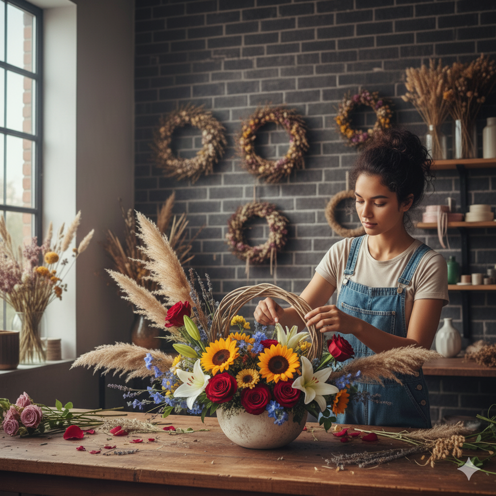 Trik Kombinasi Bunga Segar dan Kering untuk Karangan Lebih Tahan Lama