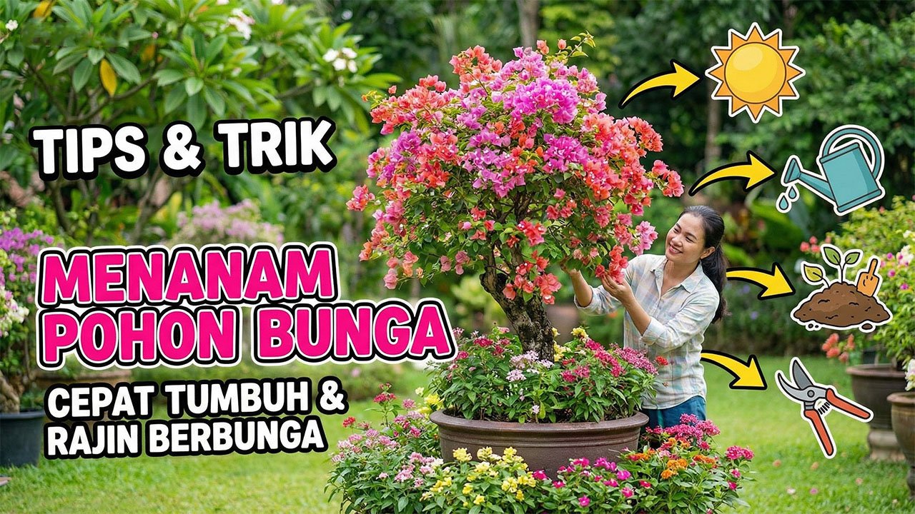 Tips dan Trik Menanam Pohon Bunga Agar Cepat Tumbuh dan Rajin Berbunga
